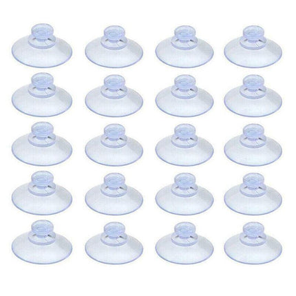 20Pcs 20/40Mm Suction Cups Caps Suckers Aquarium Fish Tank Glass Hanger Pads - 20MM.