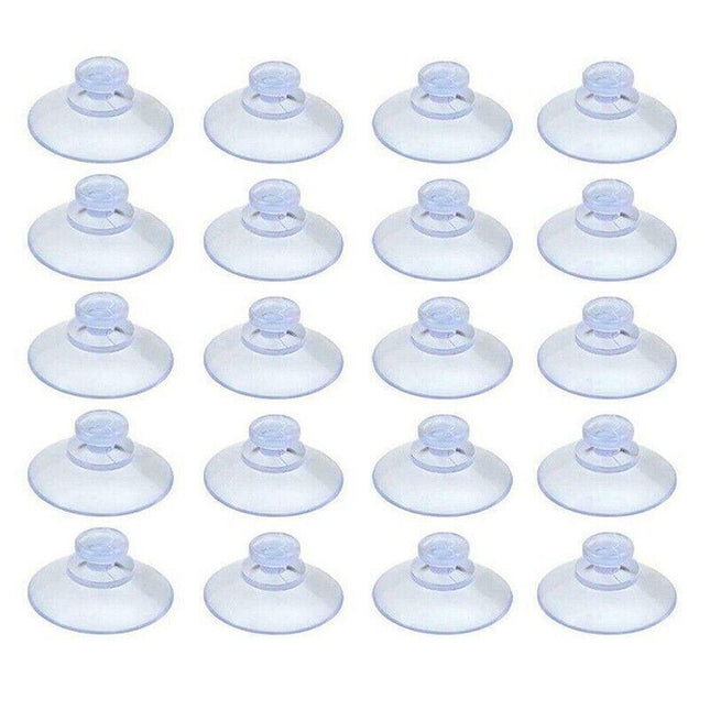 20Pcs 20/40Mm Suction Cups Caps Suckers Aquarium Fish Tank Glass Hanger Pads - 40MM.