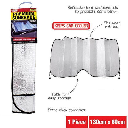 Car Windscreen Sun Shade Heat Reflective Windshield Front Rear Window Uv Block - 140*70.