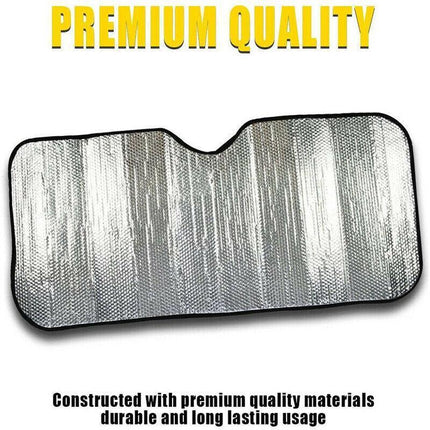 Car Windscreen Sun Shade Heat Reflective Windshield Front Rear Window Uv Block - 140*70.
