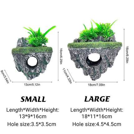 Fish Tank Aquascape Hoverstone Decoration Natural Rock Landscaping for Aquarium - L.