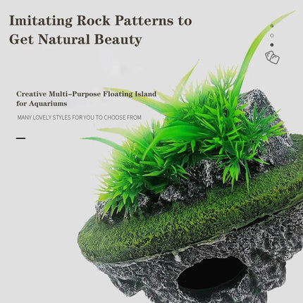 Fish Tank Aquascape Hoverstone Decoration Natural Rock Landscaping for Aquarium - L.