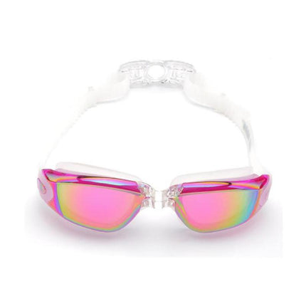 Unisex Swimming Goggles Waterproof Anti Fog Adjustable Swim Glasses for Men Women - Black.