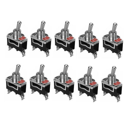 10PCS 12V Waterproof Toggle Switch SPST On Off for Car Dash Control Panel.