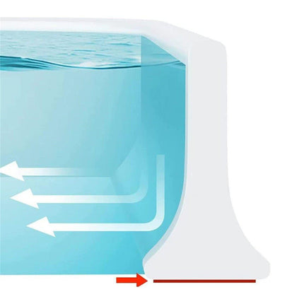 100-300CM Silicone Shower Water Barrier Bathroom Waterproof Strip Self-Adhesive - 100CM.