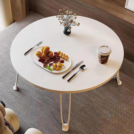 Small Foldable Computer Desk Portable Bed Table Round Home Office Laptop Stand.