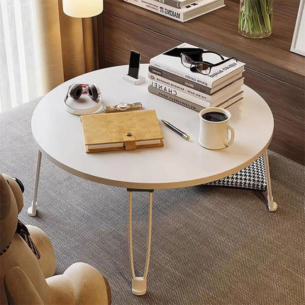 Small Foldable Computer Desk Portable Bed Table Round Home Office Laptop Stand.