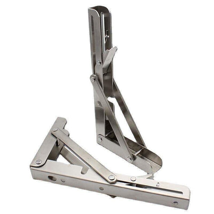 10-20" Heavy-Duty Stainless Steel Folding Table Bracket 200Kg Load - 14In(2PCS).