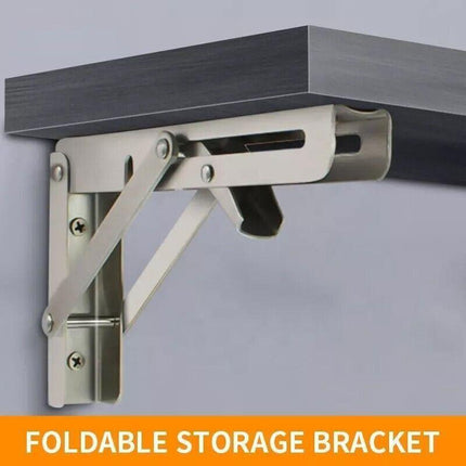 10-20" Heavy-Duty Stainless Steel Folding Table Bracket 200Kg Load - 14In(2PCS).