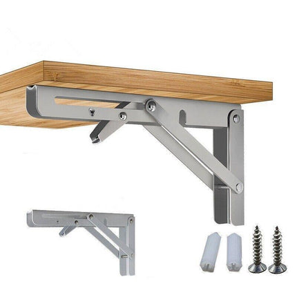 10-20" Heavy-Duty Stainless Steel Folding Table Bracket 200Kg Load - 14In(2PCS).
