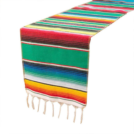 Woven Blanket Tassel Party Tablecloth Home Decoration Table Flags Cover Cloth - Dark Blue.