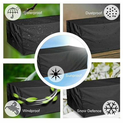 Waterproof Outdoor Furniture Cover Garden Patio Rain Uv Table Protector Chair - 120*120*74.