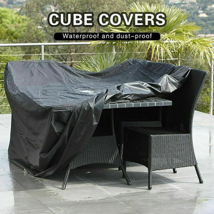 Waterproof Outdoor Furniture Cover Garden Patio Rain Uv Table Protector Chair - 126*126*74.