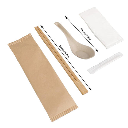 100pcs Disposable Chopsticks Set Four Pair Pack for Home Restaurant Fast Food.