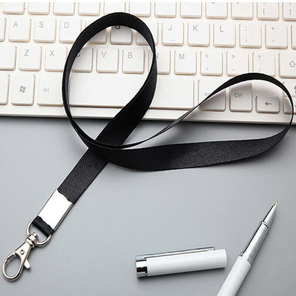 Neck Strap with Clip for ID Badge Name Tag Card Holder Lanyard - Coffee.