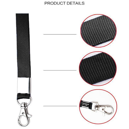 Neck Strap with Clip for ID Badge Name Tag Card Holder Lanyard - Red.
