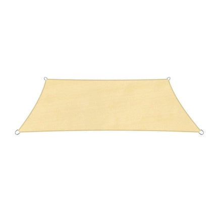 Outdoor Breathable Shade Sail Canopy Triangle Square Patio Garden Sun Shade - 3*6m（Rectangular）.