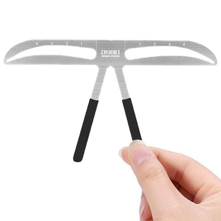 Brow Stencil Shaper Tattoo Eyebrow Kit Ruler 3D Balance Template Makeup Tool Au - #2 Classic Eyebrow.