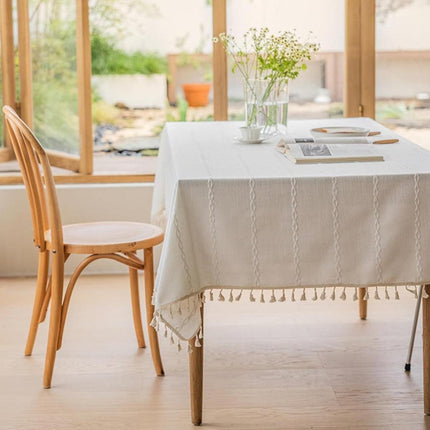 Rectangular Tablecloth Home Dining Table Cover Coffee Table Cloth Waterproof - 140x220cm.
