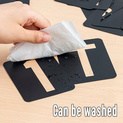 DIY Black Plastic Numerical Letter Symbol Inkjet Template for Wall Furniture.