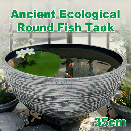Ancient Fish Tank Lotus Flower Pot Water Lily Bowl Garden Decorative Planter.