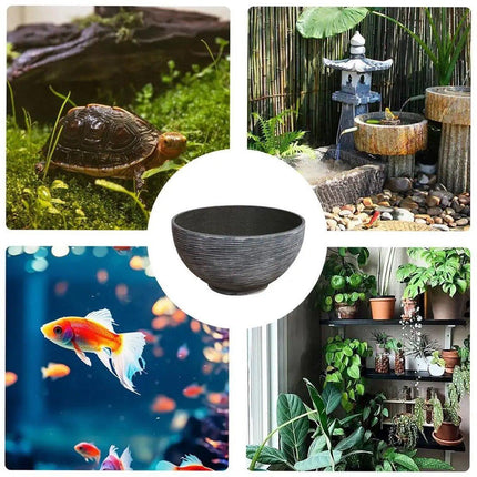 Ancient Fish Tank Lotus Flower Pot Water Lily Bowl Garden Decorative Planter.