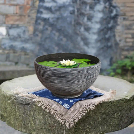 Ancient Fish Tank Lotus Flower Pot Water Lily Bowl Garden Decorative Planter.