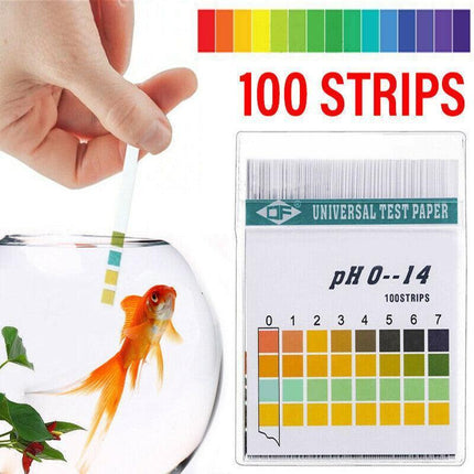 100pcs pH Test Strips 0-14 Alkaline Acid Litmus Kit for Urine Saliva Water.