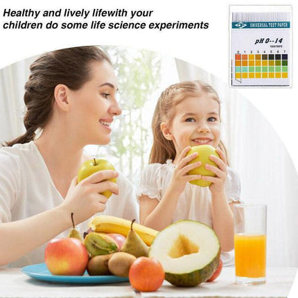100pcs pH Test Strips 0-14 Alkaline Acid Litmus Kit for Urine Saliva Water.