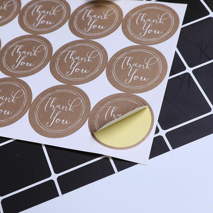 UP TO 80PCS Stickers Labels Thank You Stickers Gift Wrapping Craft Scrapbook DIY - 6*5PCS Style 13.