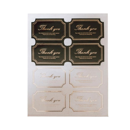 UP TO 80PCS Stickers Labels Thank You Stickers Gift Wrapping Craft Scrapbook DIY - 12*5PCS Style 11.