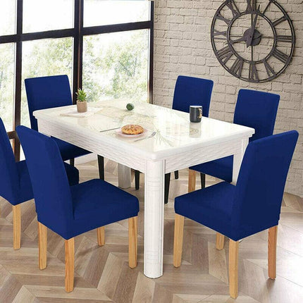 6X Stretch Chair Cover Seat Covers Spandex Washable Banquet Wedding Party Decora - Brown.