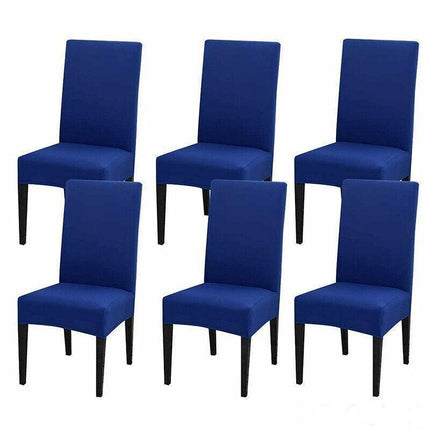 6X Stretch Chair Cover Seat Covers Spandex Washable Banquet Wedding Party Decora - Brown.