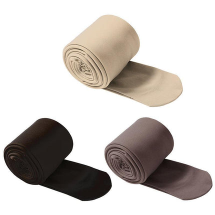 Womens Thermal Lined Translucent Pantyhose Winter Warm Fleece Tights Stockings - Coffee-85g.