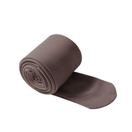 Womens Thermal Lined Translucent Pantyhose Winter Warm Fleece Tights Stockings - Coffee-85g.
