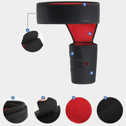 Groin Pain Relief Thigh Support Strain Brace Hip Compression Hamstring Strap.