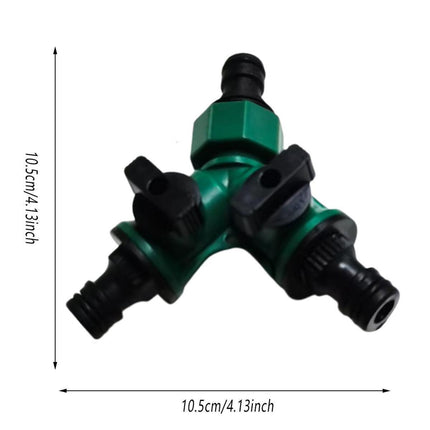 3PCS Versatile 2 Way Garden Hose Splitter Y Shape Water Pipe Connector Diverter.