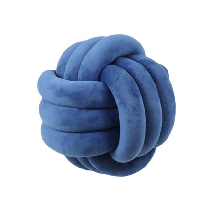 Three-Strand Braided Round Pillow Sofa Cushion Decorative Pillow for Living Room - Dark Grey.