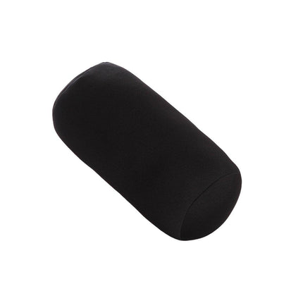 Solid Color Cylindrical Foam Particle Pillow Multi-Functional Neck Waist Support - Pink.