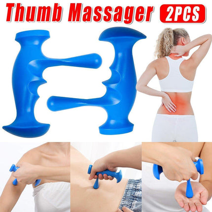 2PCS Acupoint Thumb Massager Trigger Point Muscle Pressing Rehabilitation Tool.