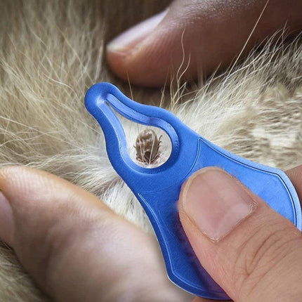 1PC Tick Removal Tool Pet Dog Lice Clip Cat Flea Removal Tool Tick Remover Tool - Blue.