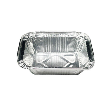 125PCS Disposable Quadrate Tin Foil Pans Oven Grill Safe Non-Stick Baking Trays - 125pcs-600ml.