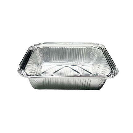 125PCS Disposable Quadrate Tin Foil Pans Oven Grill Safe Non-Stick Baking Trays - 125pcs-600ml.