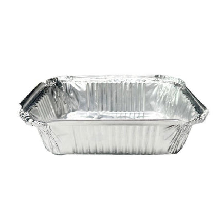 125PCS Disposable Quadrate Tin Foil Pans Oven Grill Safe Non-Stick Baking Trays - 125pcs-600ml.