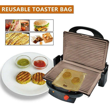 10-50Pcs Reusable Gluten-Free Toaster Bags for Sandwich Toasting - 10PCS.