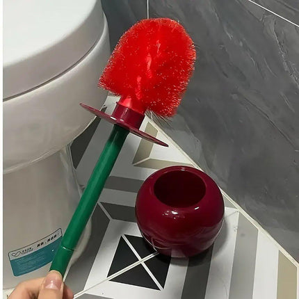 Soft Wool Toilet Brush with Long Handle Plastic Cleaning Brush Household Tool.