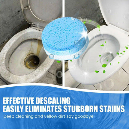 16/32pcs Effervescent Toilet Cleaning Tablets Descaling Deodorizing Odor Free - 2 boxes.