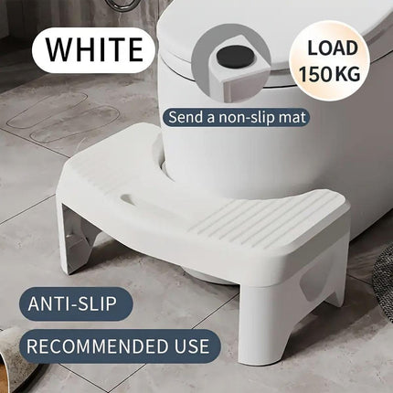 Thickened Toilet Squatting Stool Bathroom Footstool Household Restroom Pad - Grey.