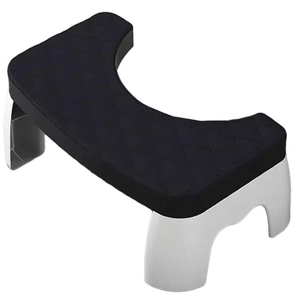 Toilet Stool Anti-Slip Bathroom Footstool for Home Use with Stable Support Design - White.