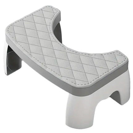Toilet Stool Anti-Slip Bathroom Footstool for Home Use with Stable Support Design - White.